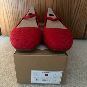 Rothy's Vibrant Red Flats